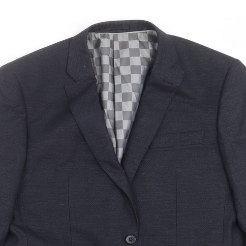 Amici Mens Blue   Jacket Suit Jacket Size 38