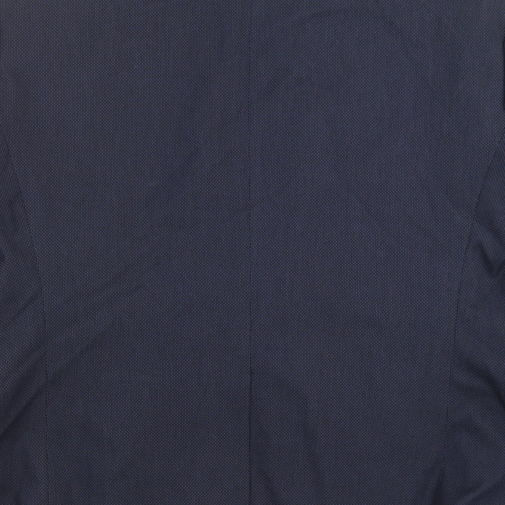Marks and Spencer Mens Blue Geometric  Jacket Suit Jacket Size 42