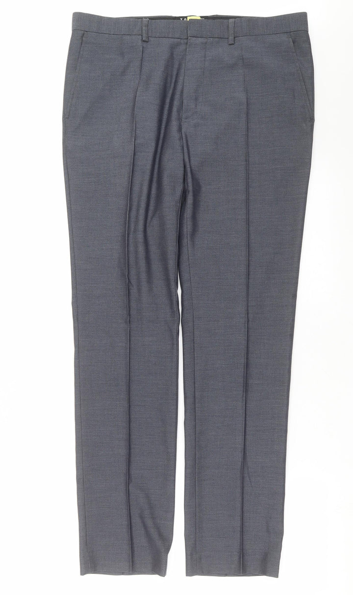 Topman Mens Blue Trousers Size 34 in L31 in
