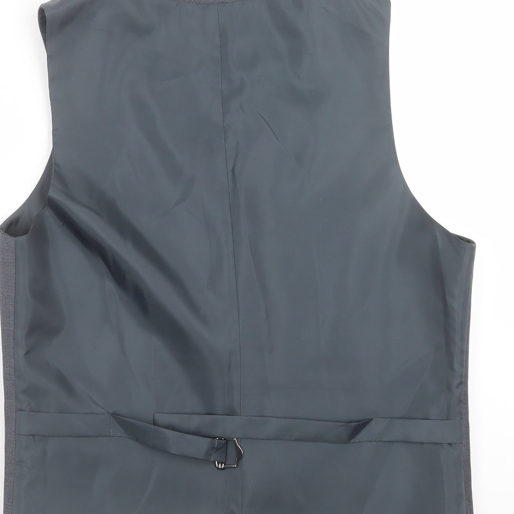Topman Mens Blue   Jacket Suit Waistcoat Size 40