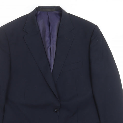 Marks and Spencer Mens Blue   Jacket Suit Jacket Size 44