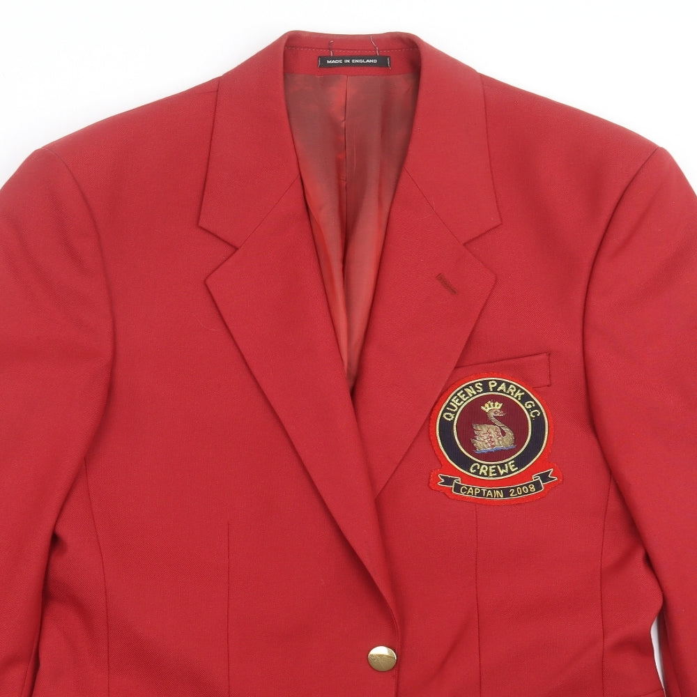 JEPSONS Mens Red   Jacket Suit Jacket Size 42  - Queens park crewe