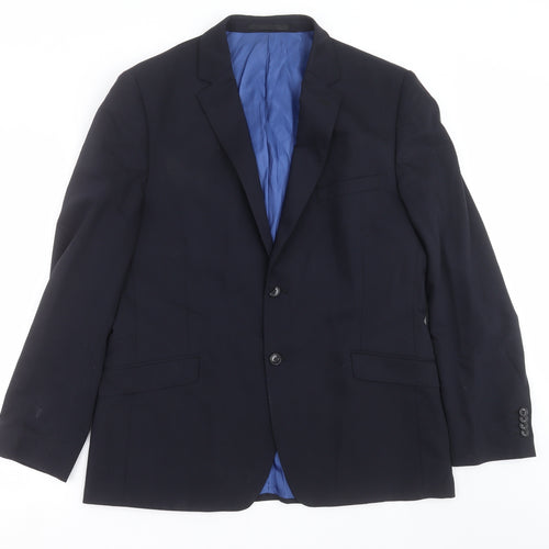 Performance Suit Mens Blue   Jacket Suit Jacket Size 42