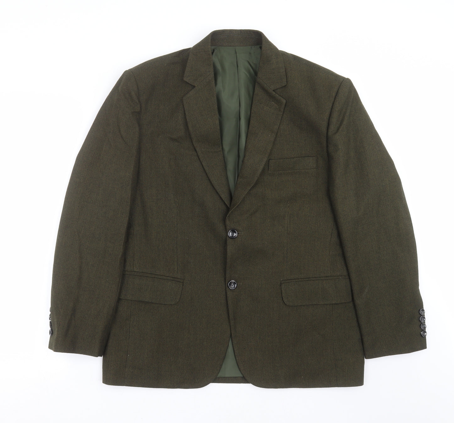 Preworn Mens Green   Jacket Suit Jacket Size 42