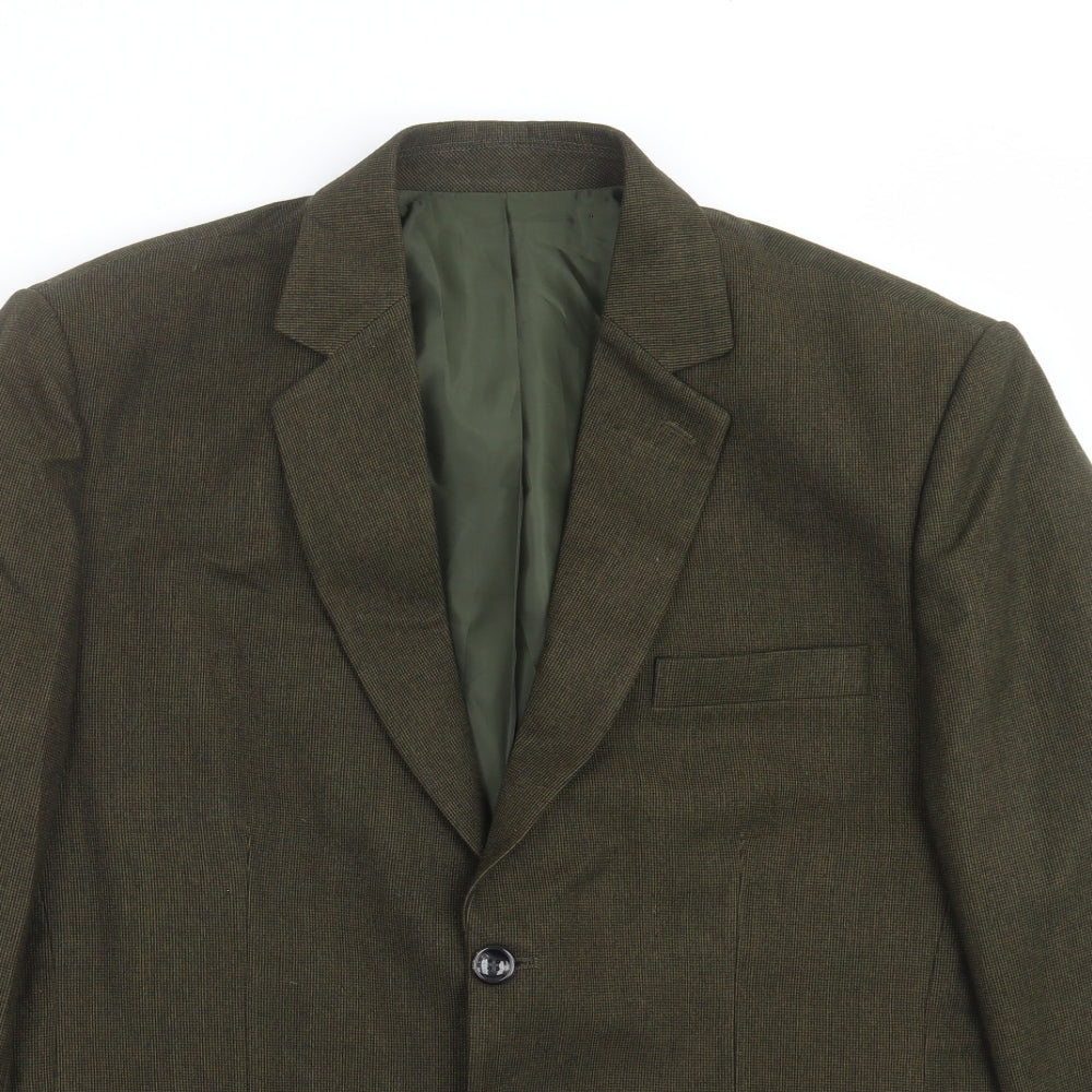 Preworn Mens Green   Jacket Suit Jacket Size 42