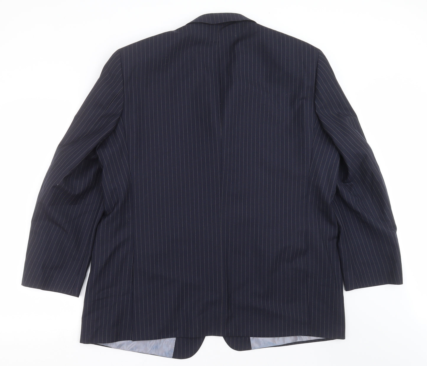 Marks and Spencer Mens Blue Striped  Jacket Suit Jacket Size 46