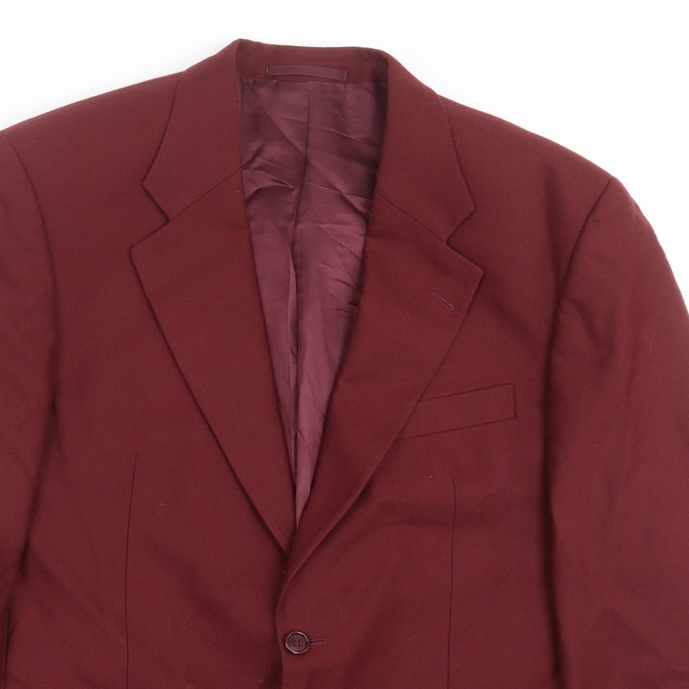 Douglas Mens Red   Jacket Suit Jacket Size 40  - burgundy