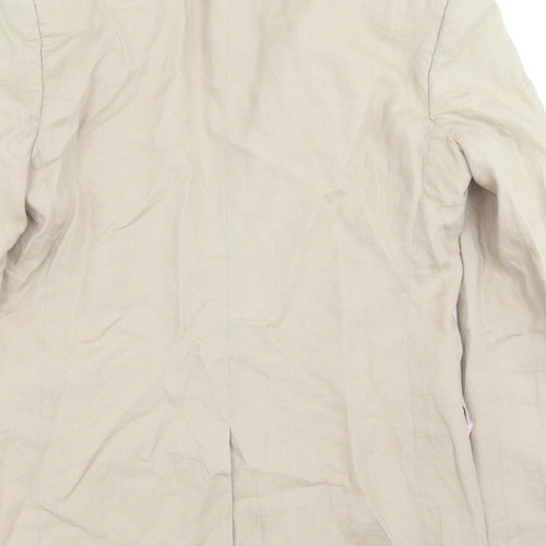 Duffer of St. George Mens Beige   Jacket Suit Jacket Size 42