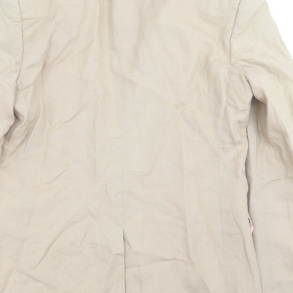 Duffer of St. George Mens Beige   Jacket Suit Jacket Size 42