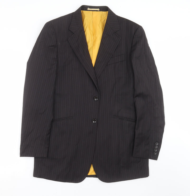 The duffer Mens Black Striped Jacket Suit Jacket Size 40