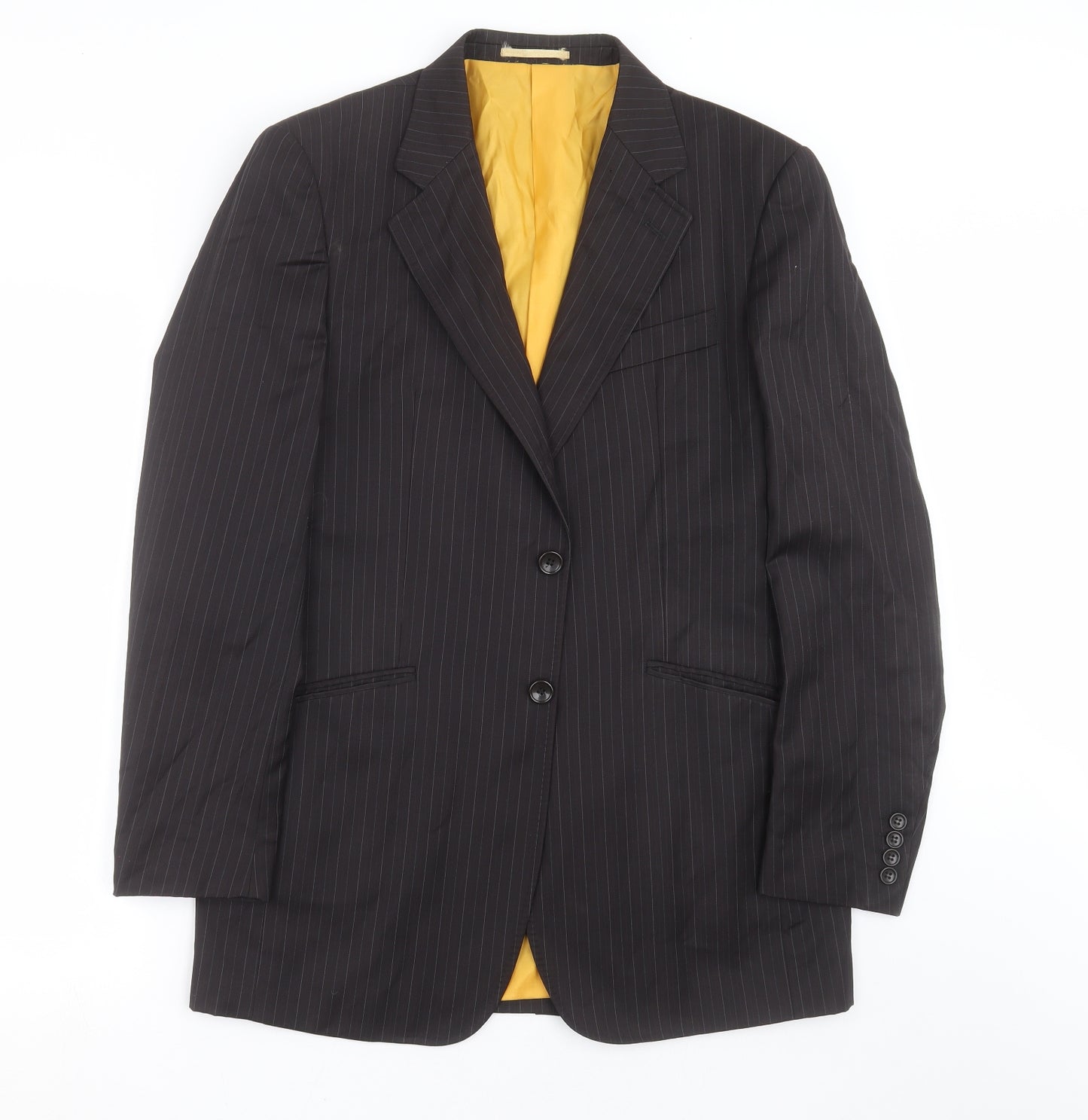 The duffer Mens Black Striped  Jacket Suit Jacket Size 40