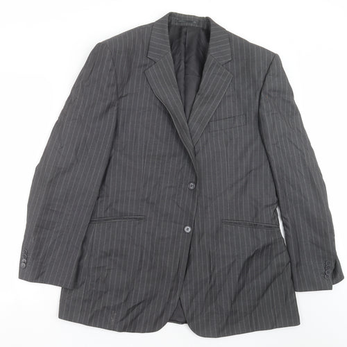 F&F Mens Grey Striped  Jacket Suit Jacket Size 44
