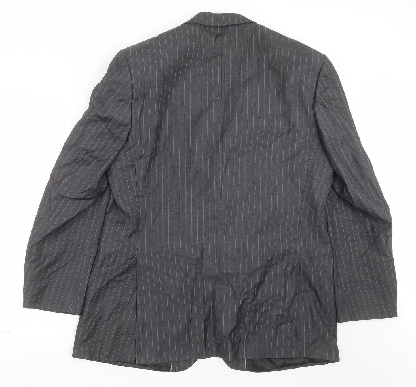 F&F Mens Grey Striped  Jacket Suit Jacket Size 44
