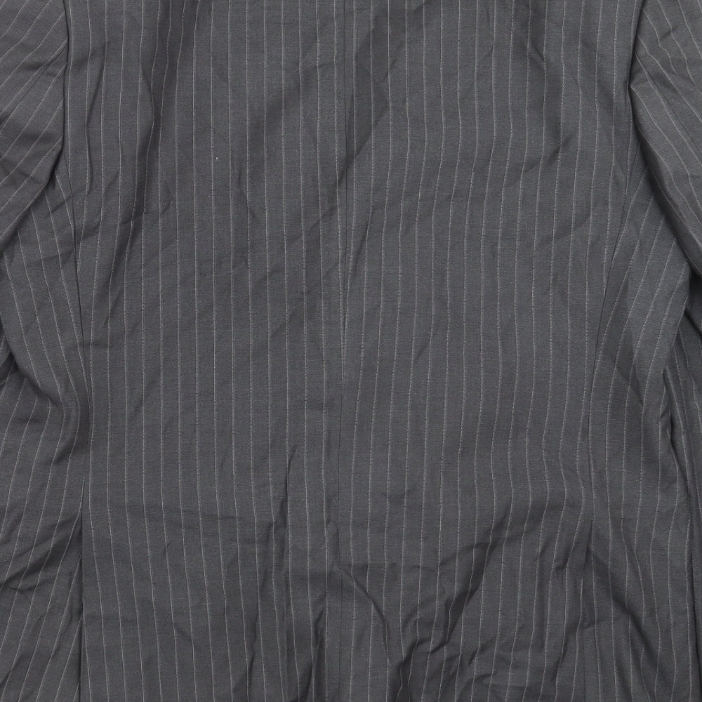 F&F Mens Grey Striped  Jacket Suit Jacket Size 44