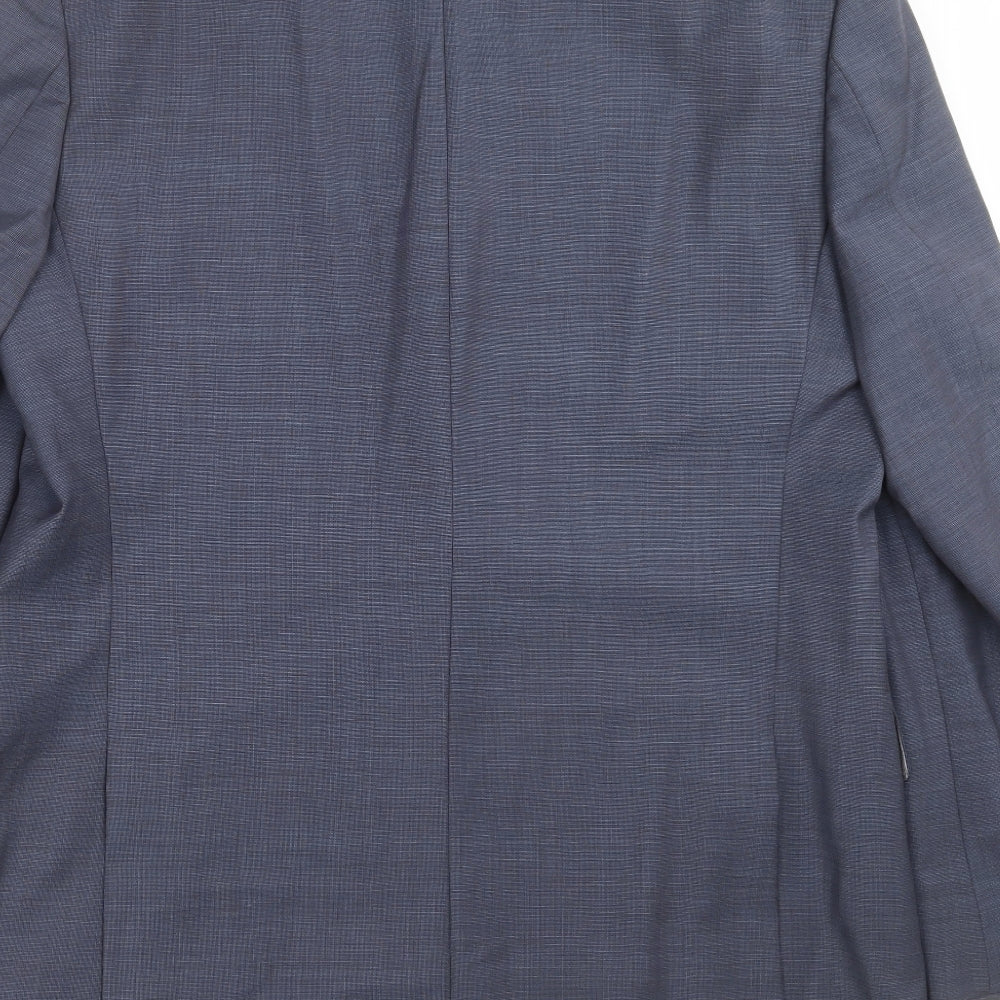 Marks and Spencer Mens Black   Jacket Suit Jacket Size 44  - lightweight