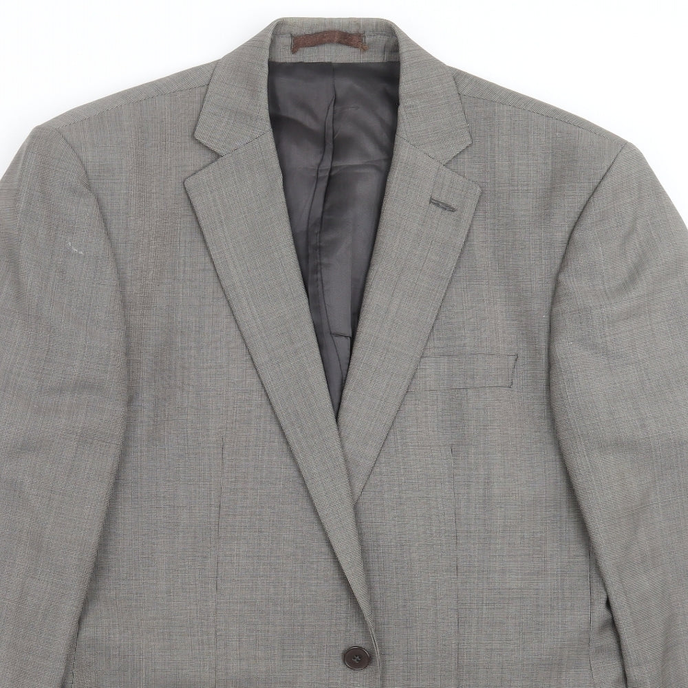 Jeff Banks Mens Grey   Jacket Suit Jacket Size 40