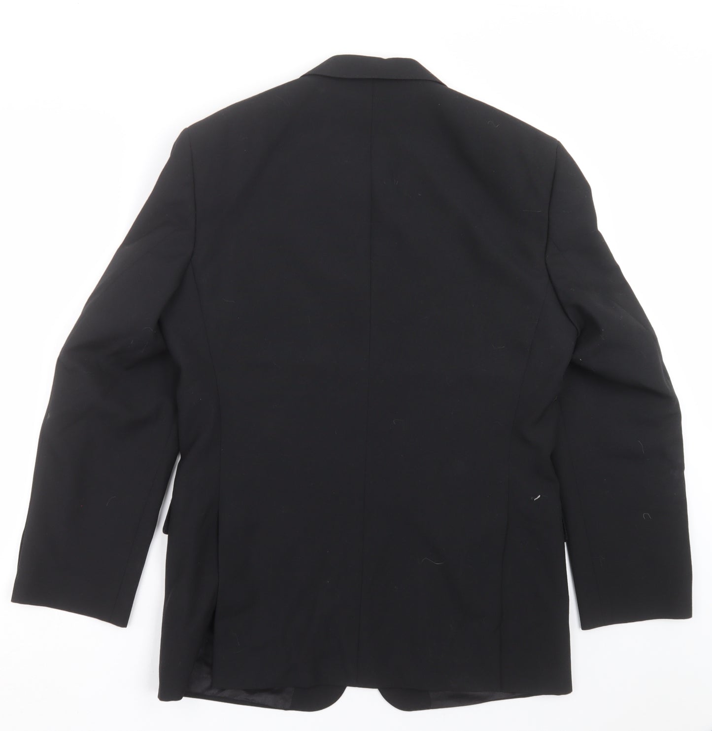 VARTEKS Mens Black   Jacket Suit Jacket Size 38