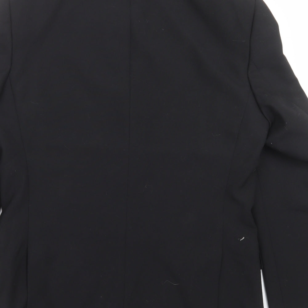 VARTEKS Mens Black   Jacket Suit Jacket Size 38