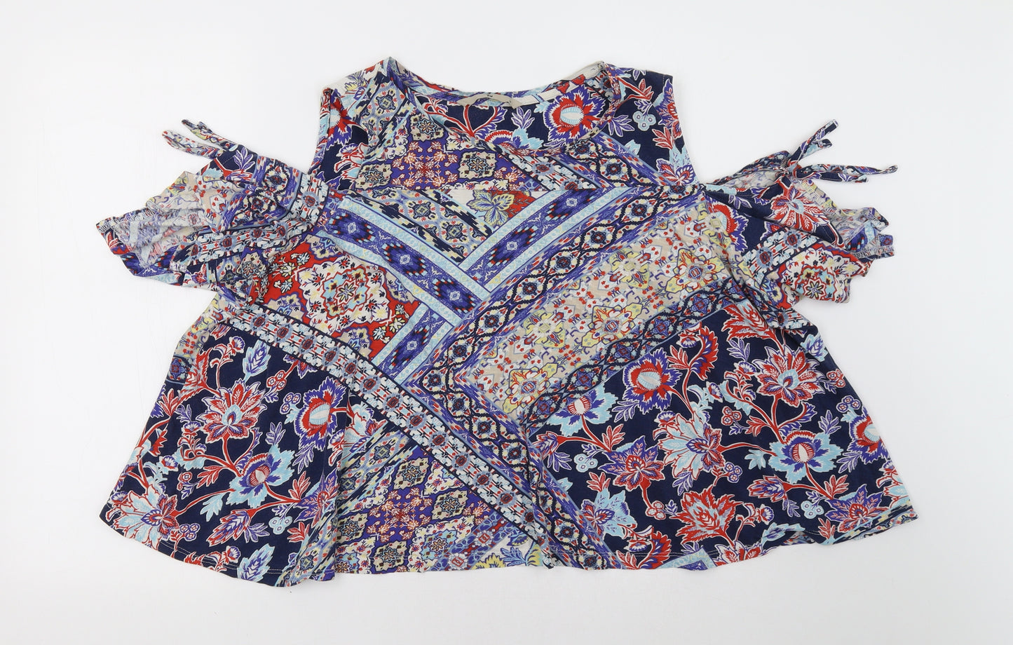 Sainsburys Womens Multicoloured Geometric  Basic Blouse Size 16