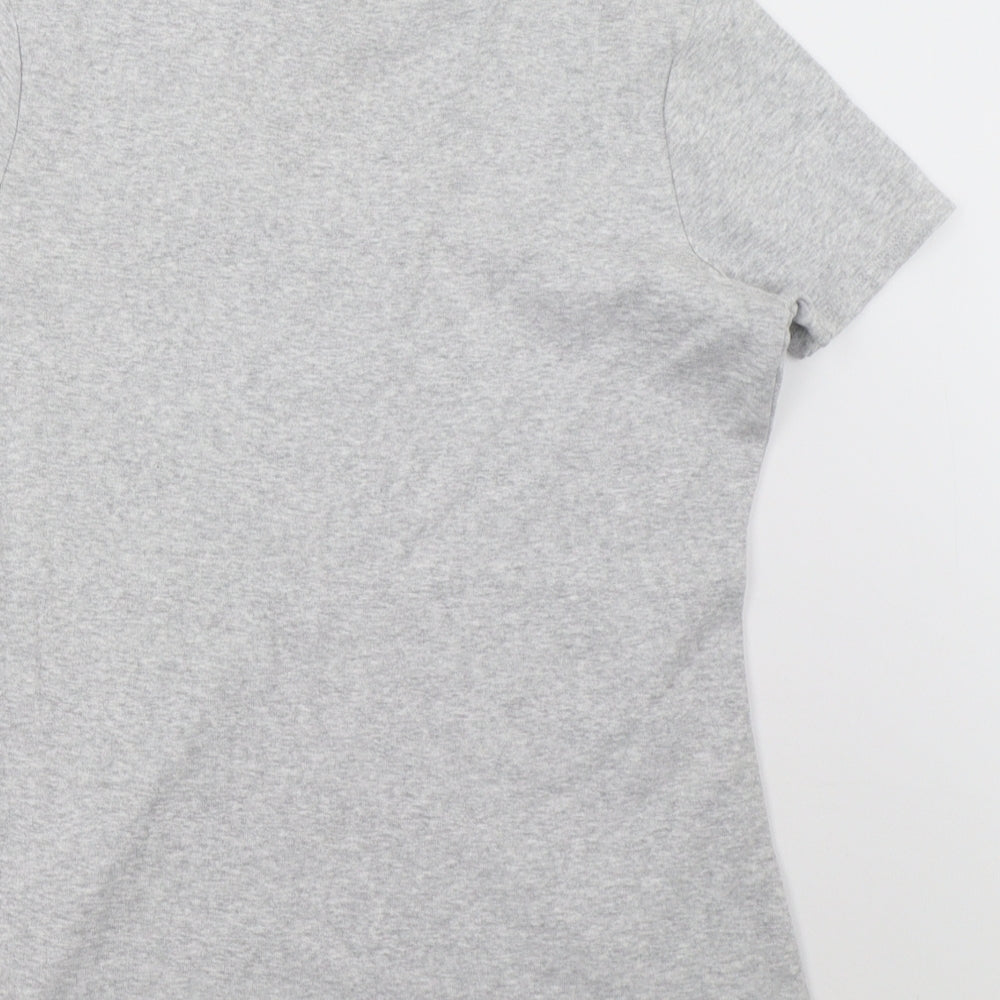 Marks and Spencer Womens Grey   Basic T-Shirt Size 14