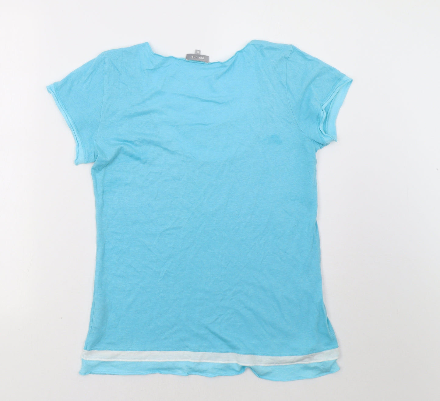 Marks and Spencer Womens Blue   Basic T-Shirt Size 12