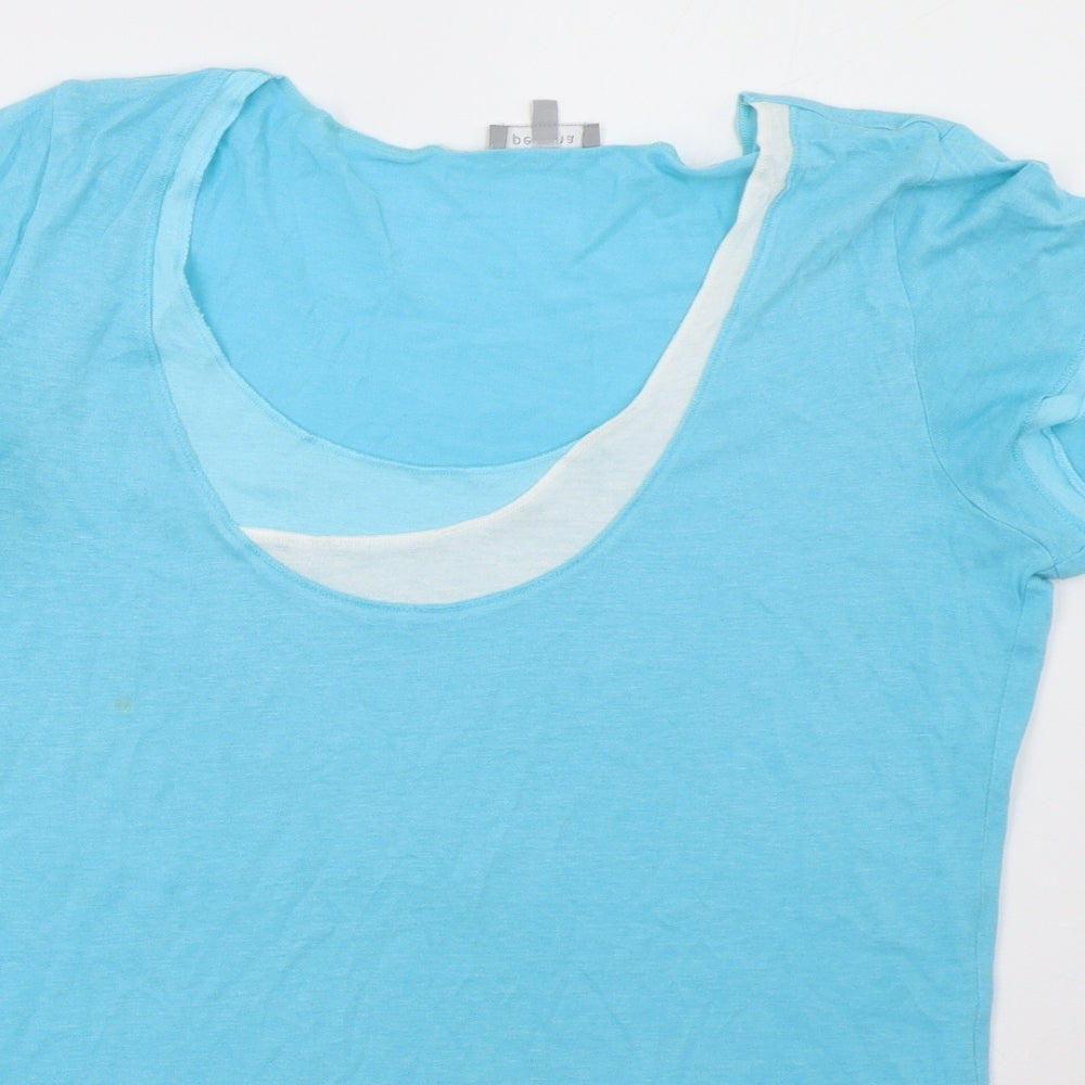 Marks and Spencer Womens Blue   Basic T-Shirt Size 12