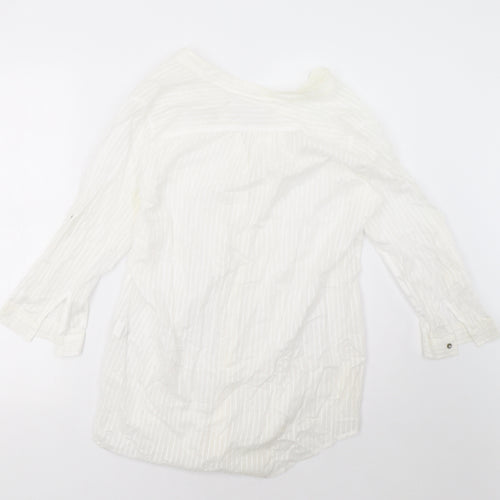 Marks and Spencer Womens White   Basic Button-Up Size 12