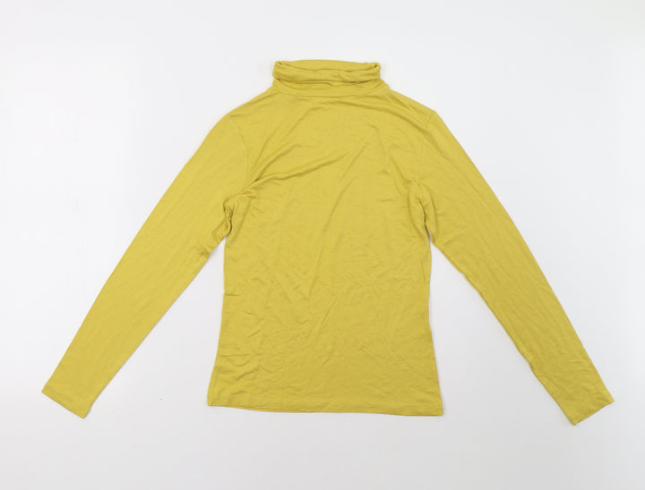 Peacocks Womens Yellow Pullover Sweatshirt Size 10
