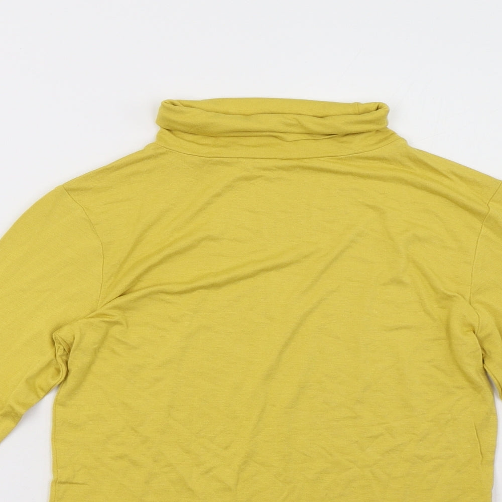 Peacocks Womens Yellow   Pullover Sweatshirt Size 10