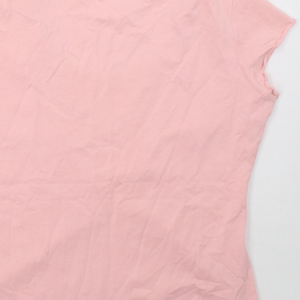 Marks and Spencer Womens Pink   Basic T-Shirt Size 12