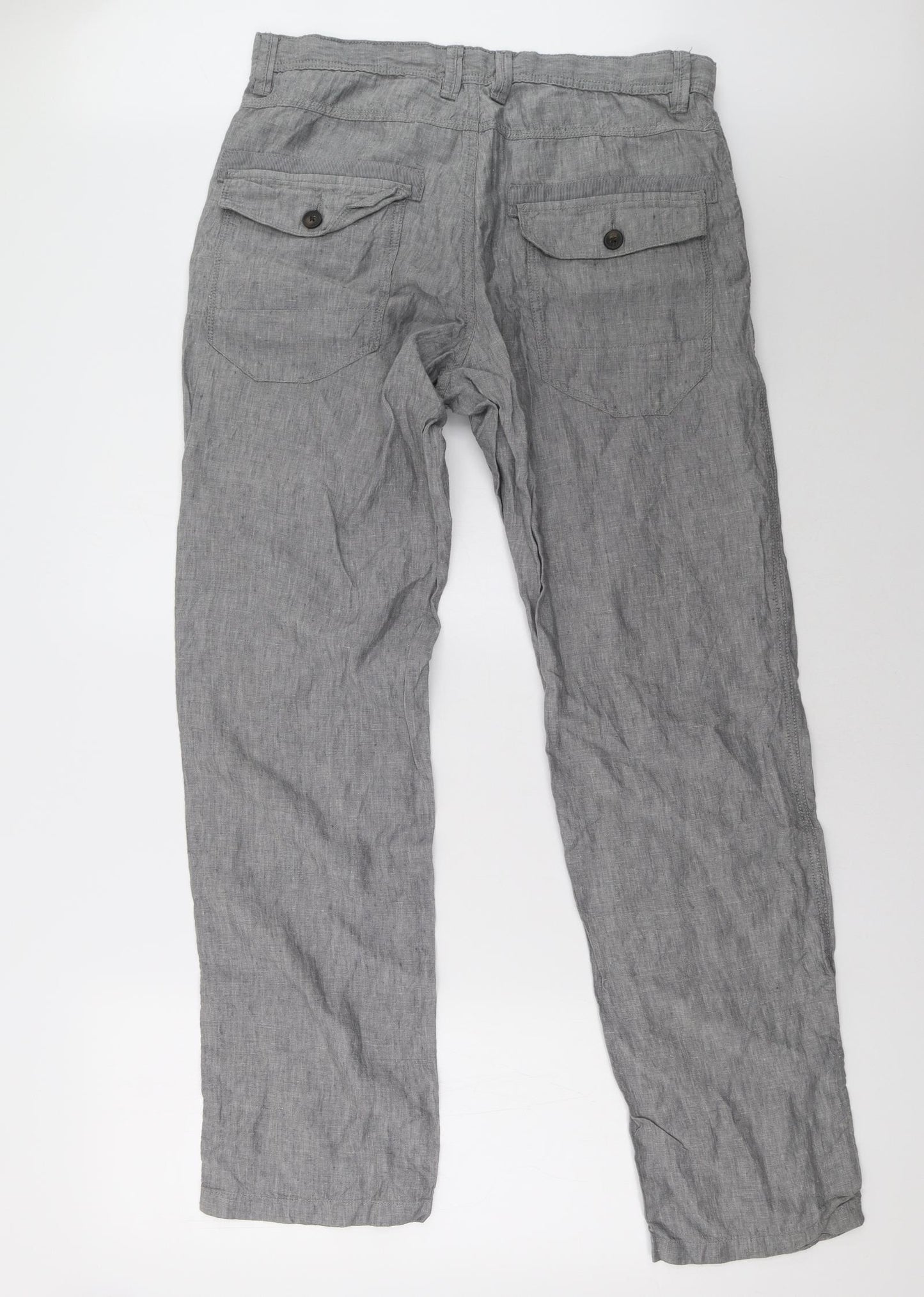 NEXT Mens Grey   Trousers  Size 34 L35 in