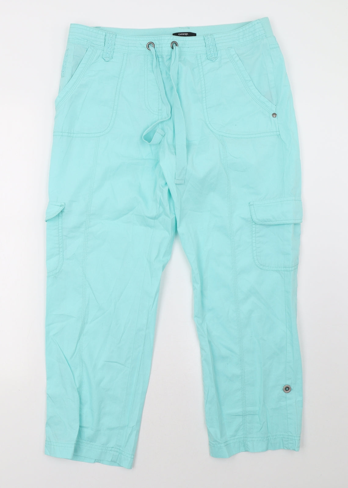 George Womens Blue   Trousers  Size 12 L29 in