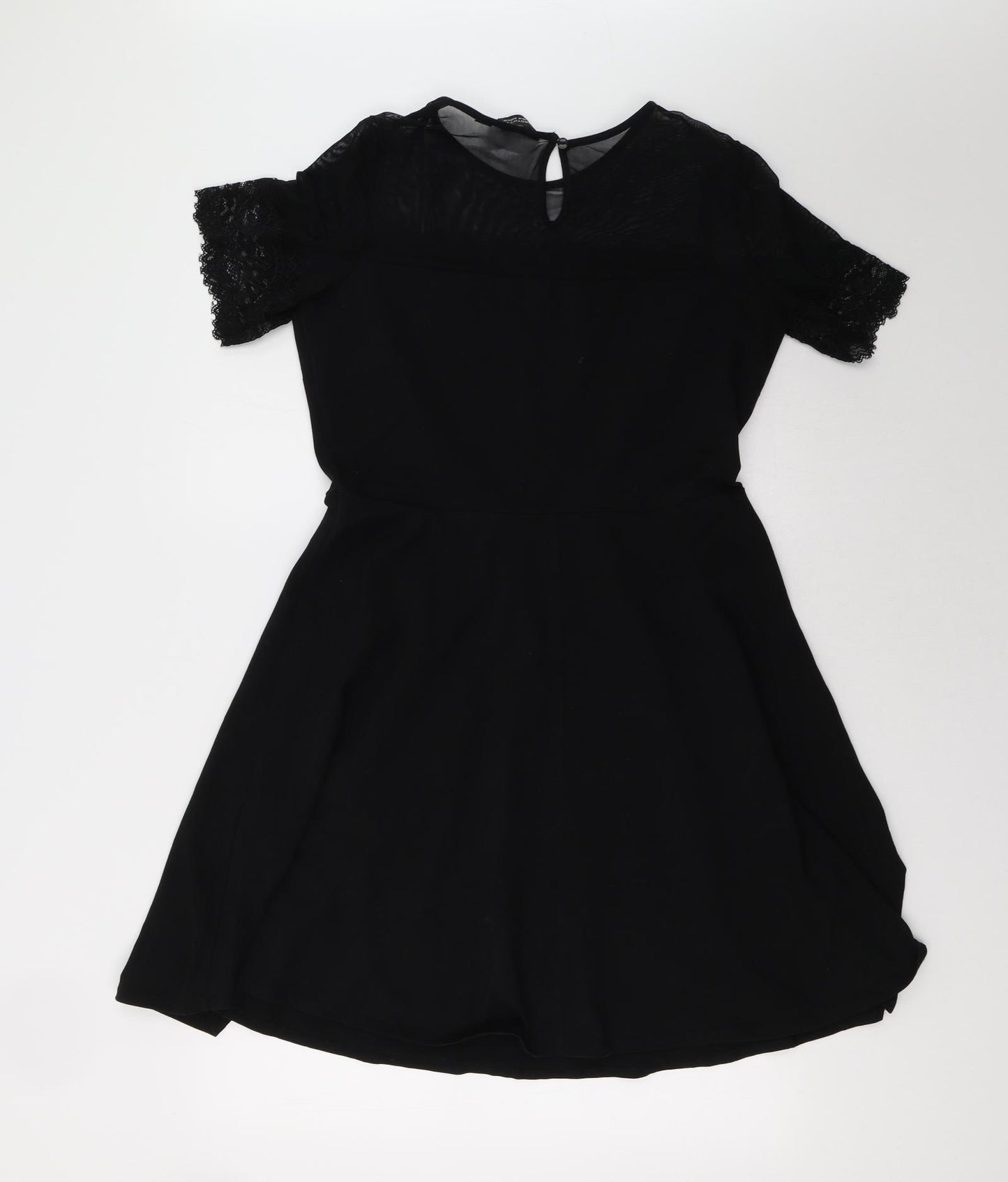 Dorothy Perkins Womens Black   A-Line  Size 14