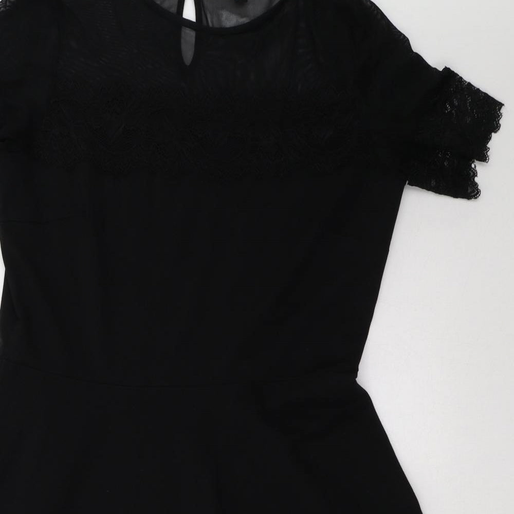 Dorothy Perkins Womens Black   A-Line  Size 14
