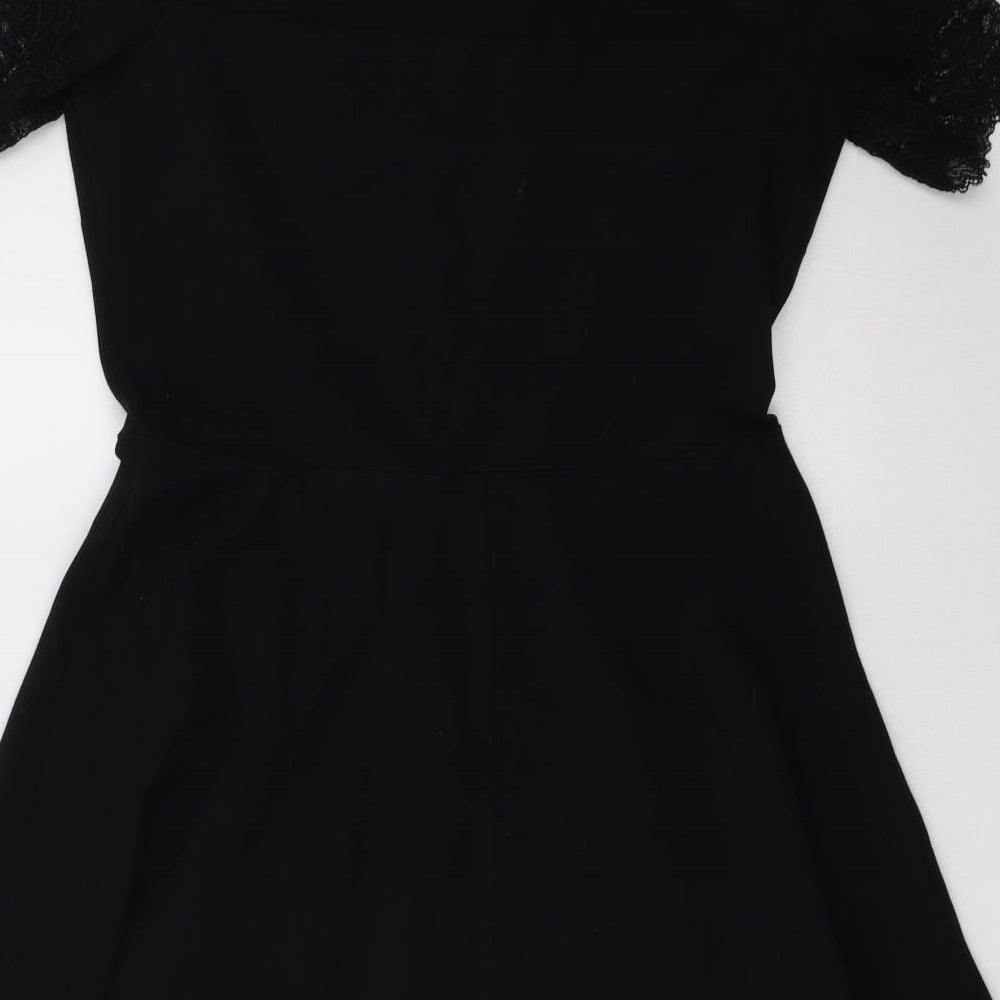 Dorothy Perkins Womens Black   A-Line  Size 14