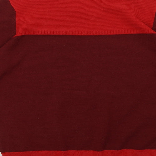 Marks and Spencer Womens Red Striped  Pullover Sweatshirt Size 12