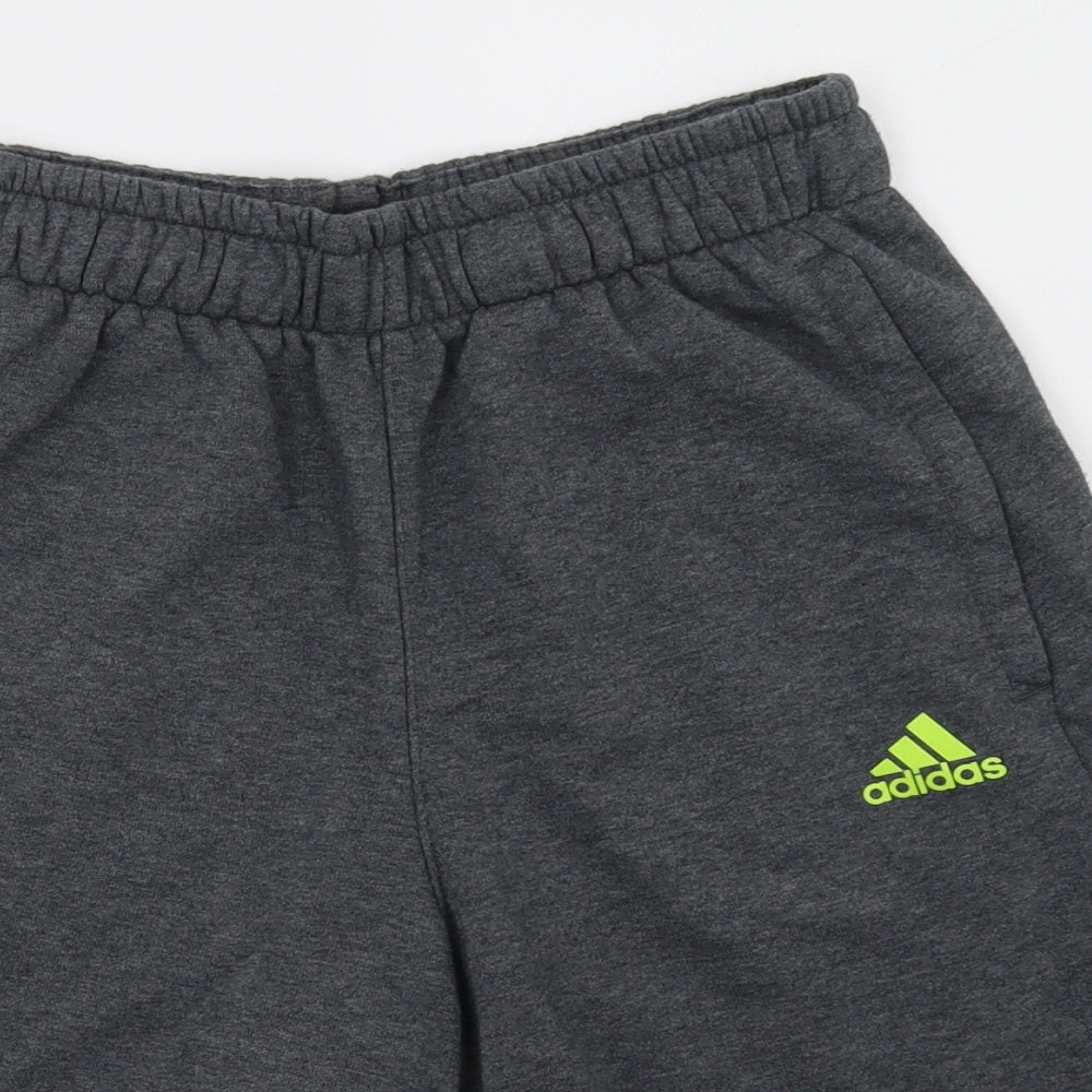 adidas Mens Grey   Sweat Shorts Size S