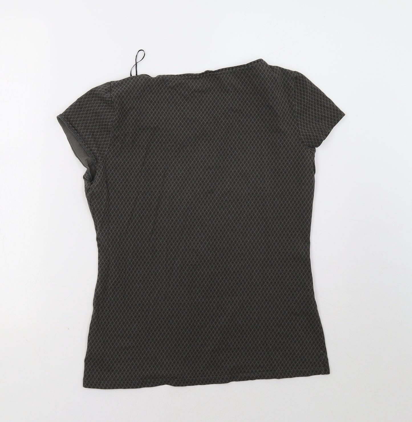 H&M Womens Grey Geometric  Basic T-Shirt Size M