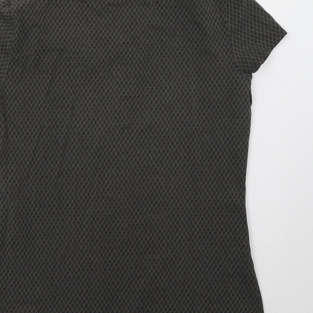 H&M Womens Grey Geometric  Basic T-Shirt Size M