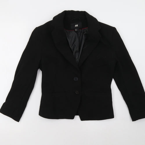 H&M Womens Black   Jacket Blazer Size 8