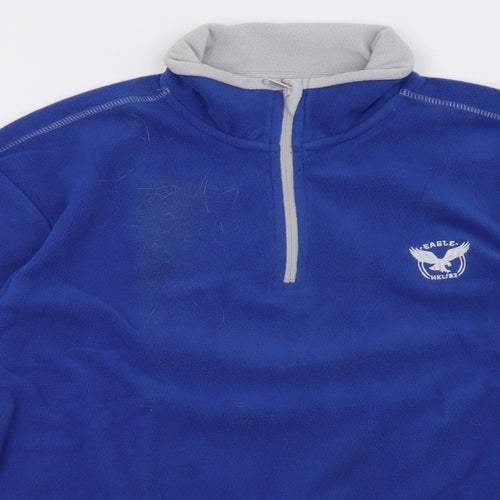 Atlas For Men Mens Blue   Pullover Sweatshirt Size M