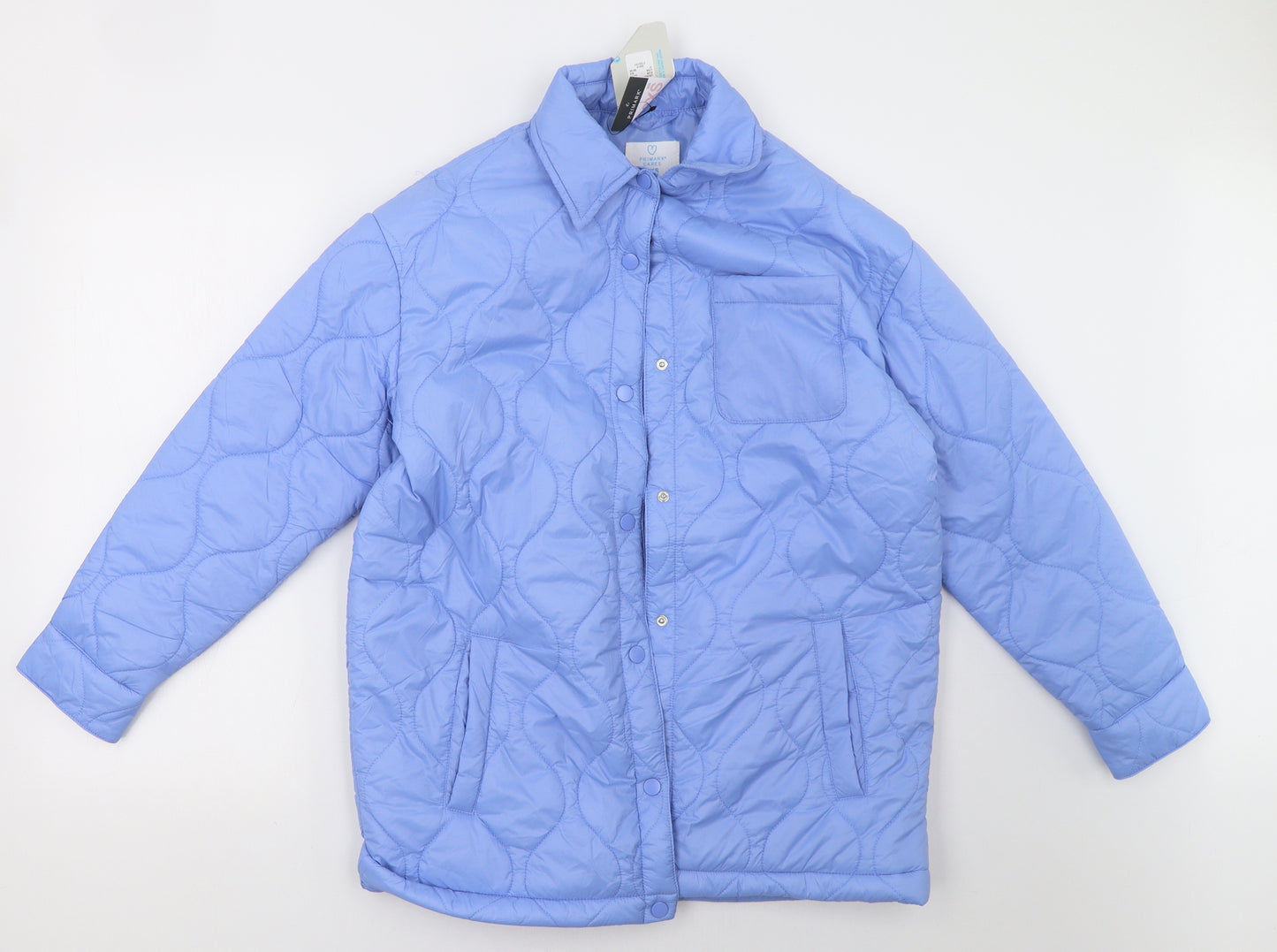 Primark Womens Blue   Pea Coat Jacket Size 2XS