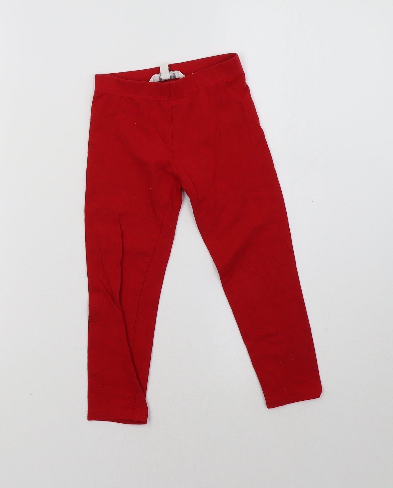 evie Girls Red   Sweatpants Trousers Size 3-4 Years