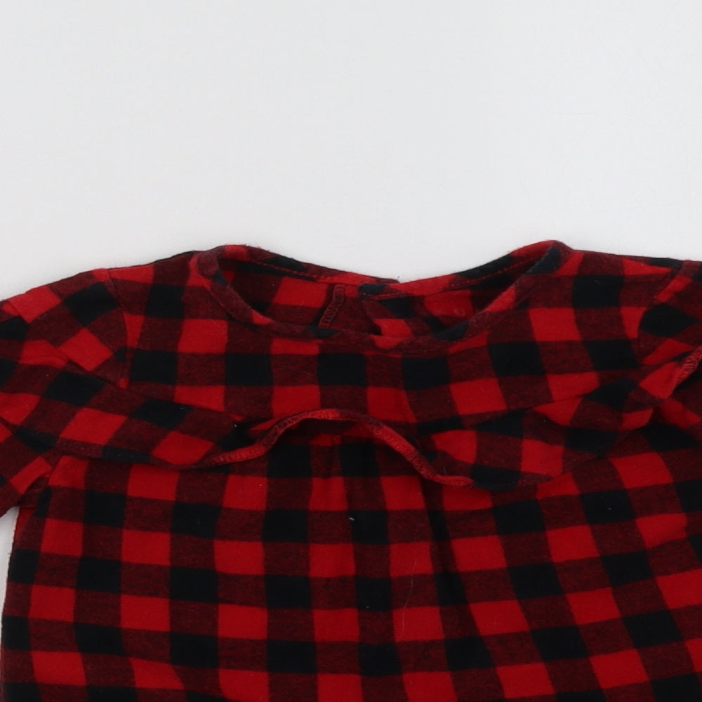 Nutmeg Girls Red Check  Basic Casual Size 3-4 Years