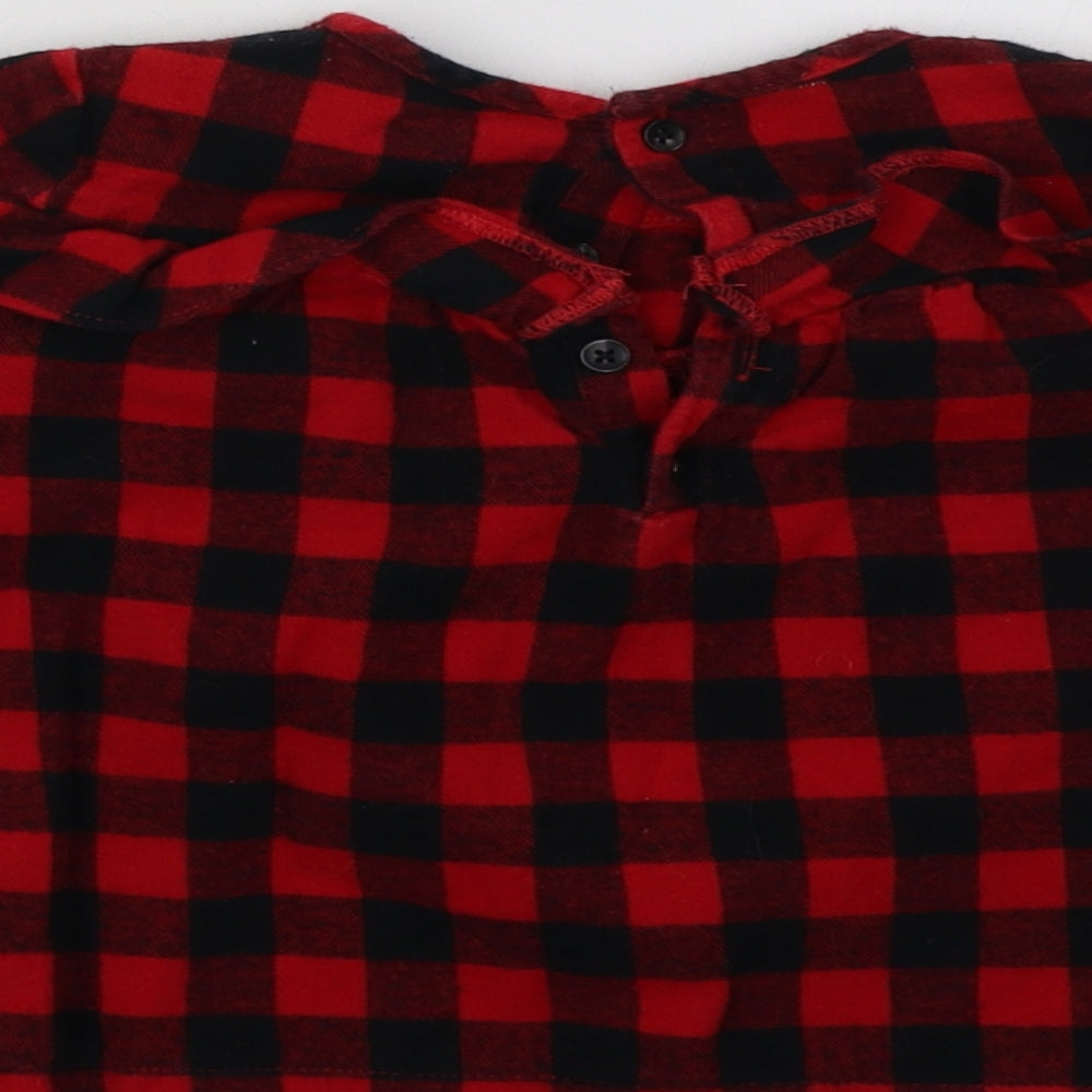Nutmeg Girls Red Check  Basic Casual Size 3-4 Years