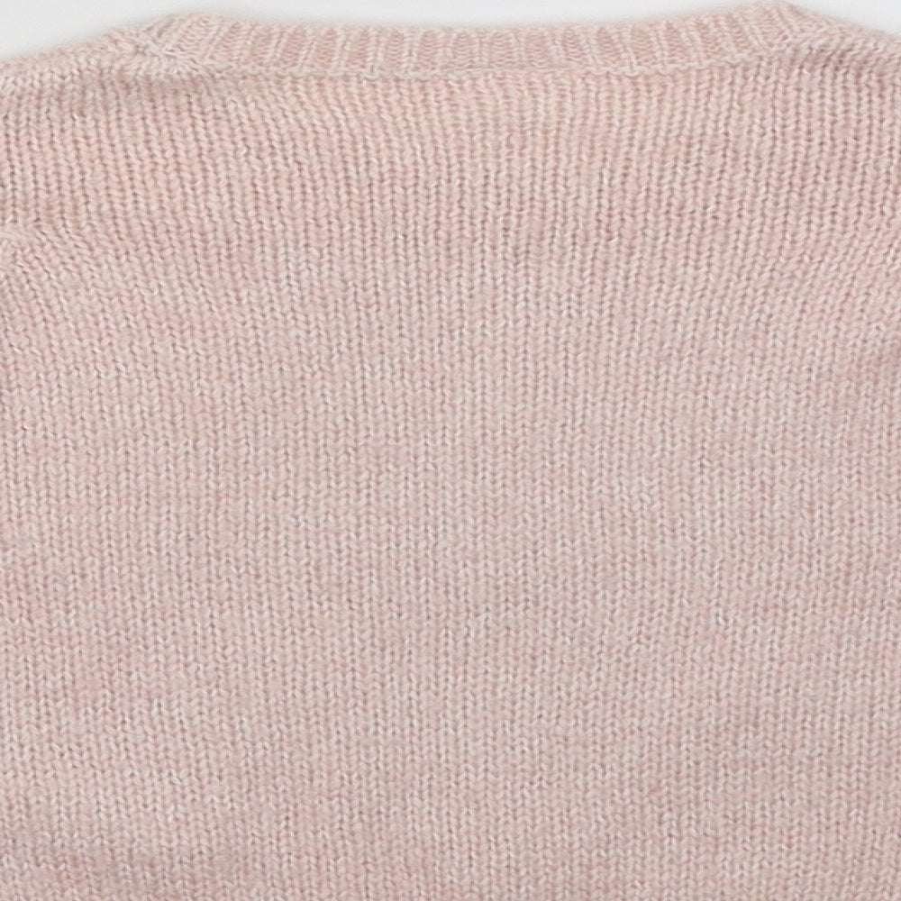 F&F Girls Pink  Knit Pullover Jumper Size 12-18 Months