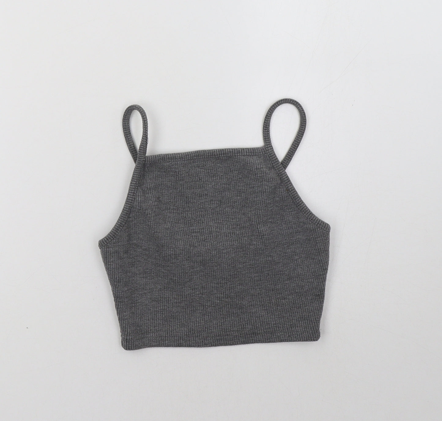 Topshop Womens Grey   Cropped Tank Size 6