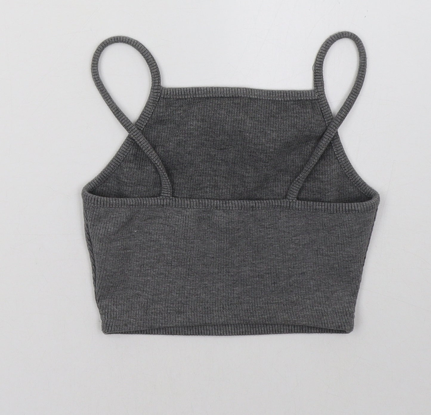 Topshop Womens Grey   Cropped Tank Size 6