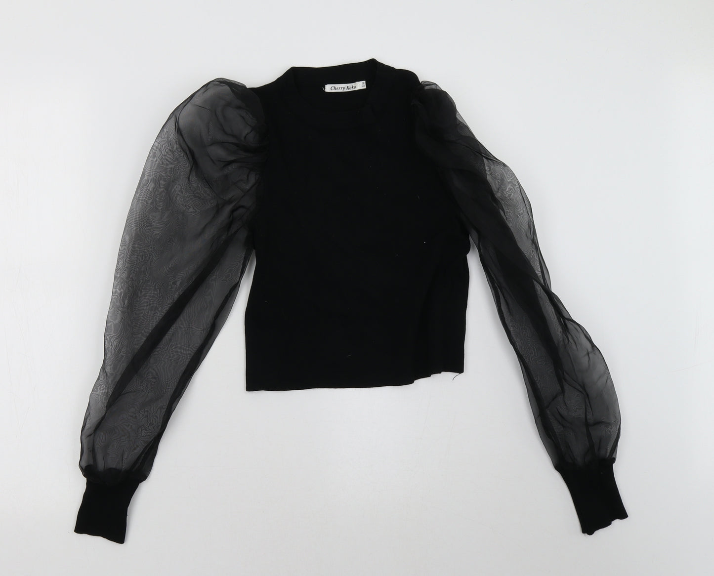 cherry koko Womens Black   Pullover Sweatshirt Size M