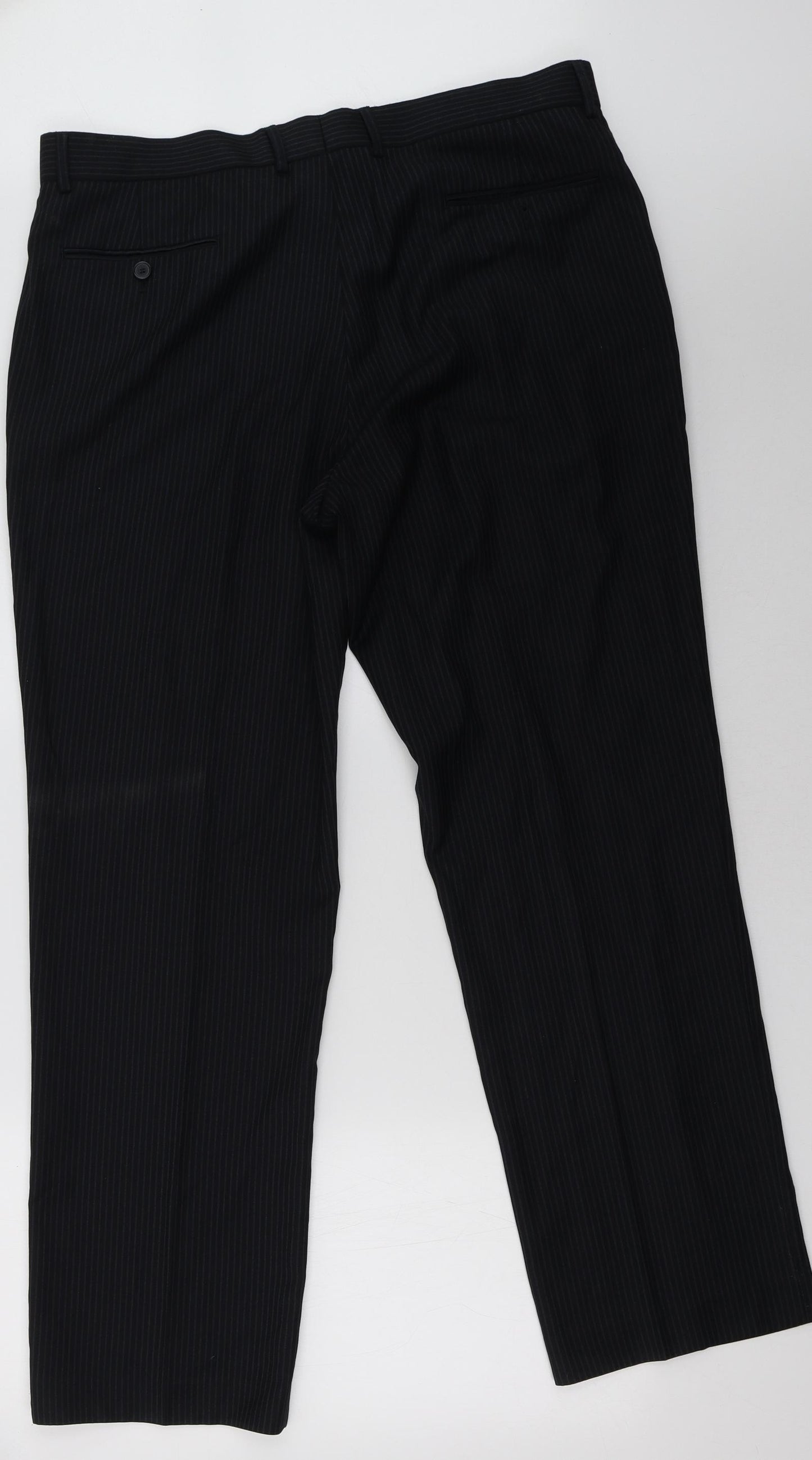 George Mens Blue Striped  Trousers  Size 38 L31 in